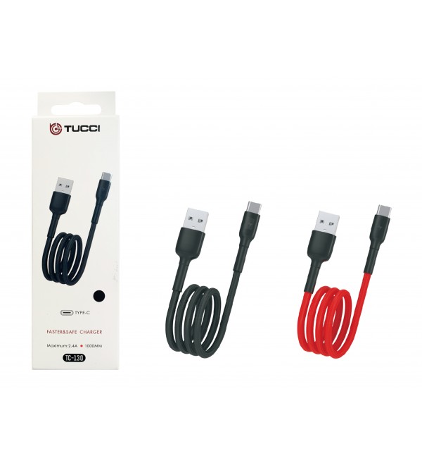 TC-130 2.4 AMPER USB - TYPE-C SARJ KABLOSU 1 METRE...